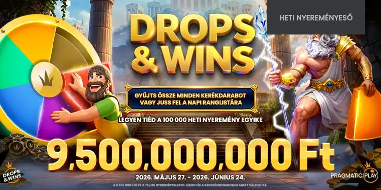 Drops & Wins heti wheel drops