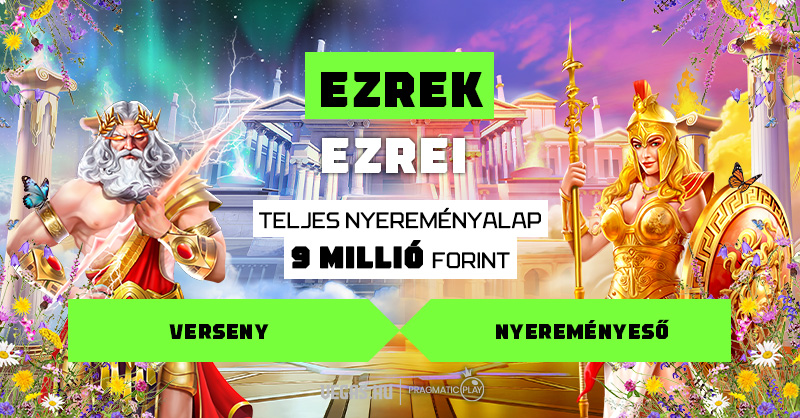 Vegas.hu promóciós kép, amely az appban elérhető akciókat és játékokat mutatja be