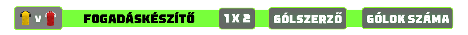 Fogadáskészítő csíkbanner