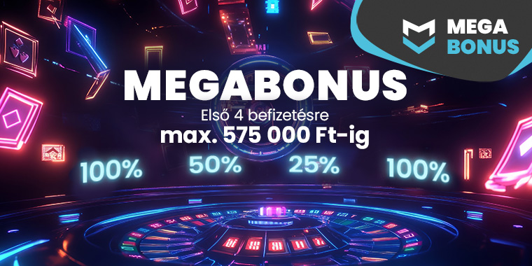 Vegas.hu megabónusz promóció