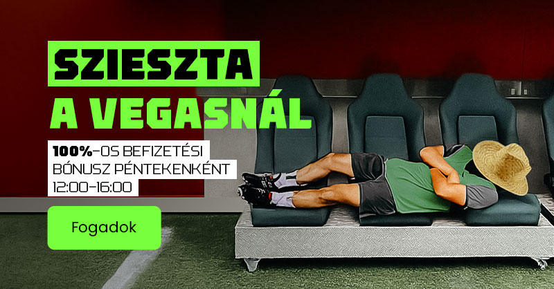 Vegas.hu promóciós kép szieszta bónuszról