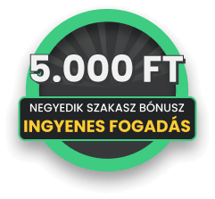 Negyedik szakasz bónusz: ötezer forint ingyenes fogadás bónusz
